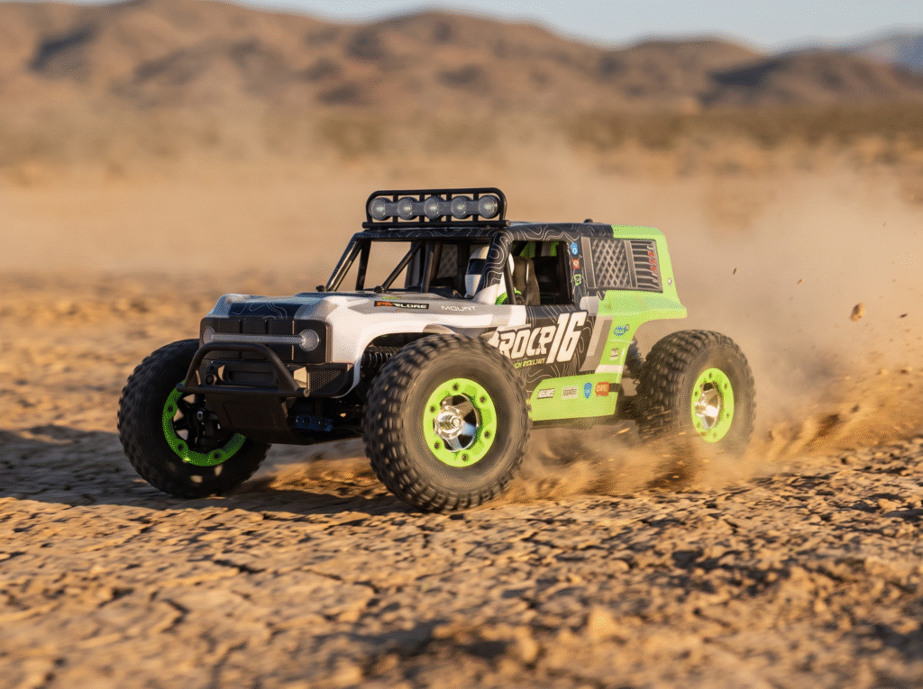 Auto RC OR3 Wltoys 124006 corriendo en tierra
