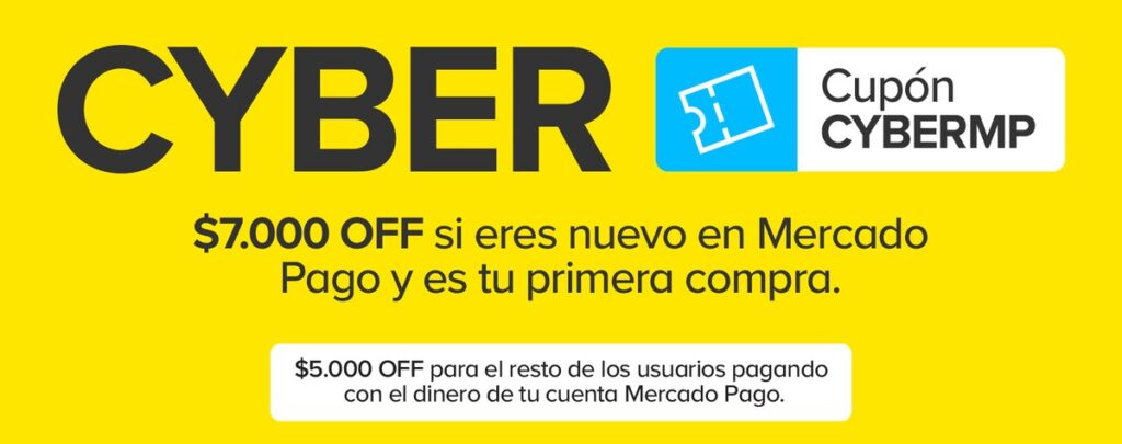 Cupón CYBERMP de Mercado Pago
